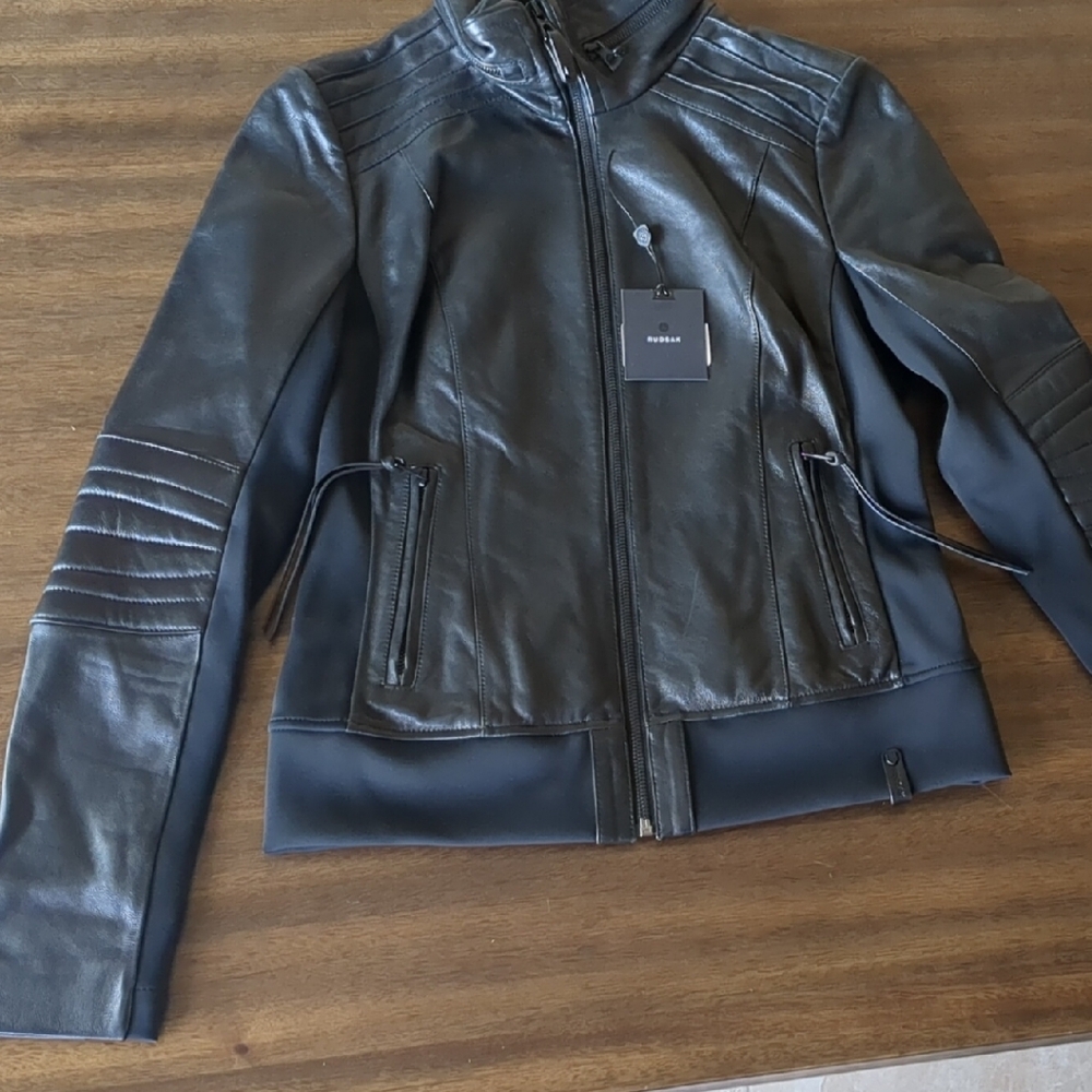 NWT Buttery Soft Black Leather RUDSAK Jacket - Picture 6 of 9